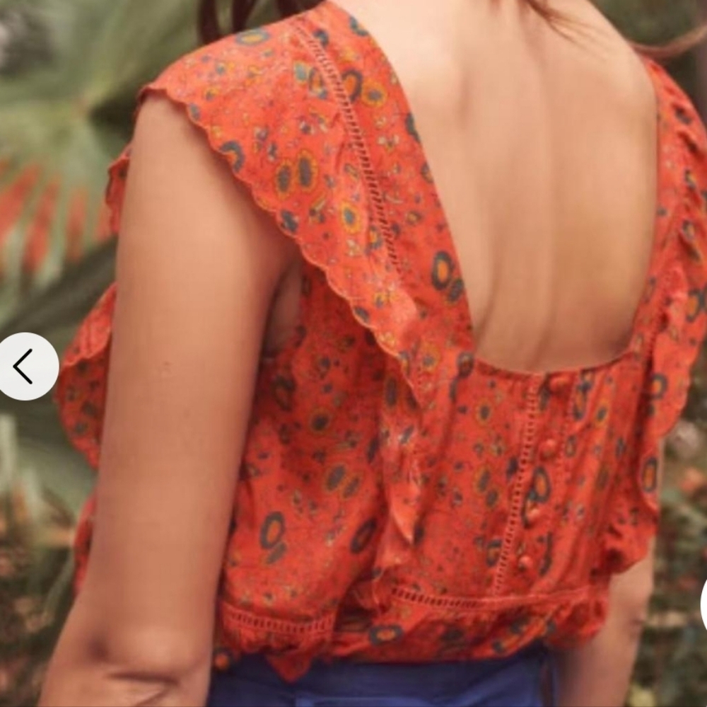 Sezane Womens Silk Blouse